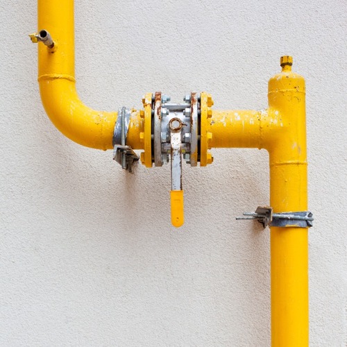 A gas line