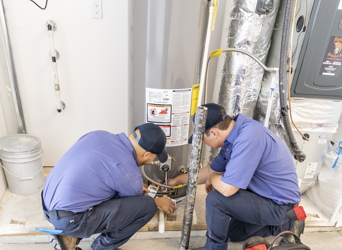 water heater install
