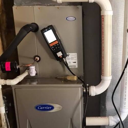 A gas furnace