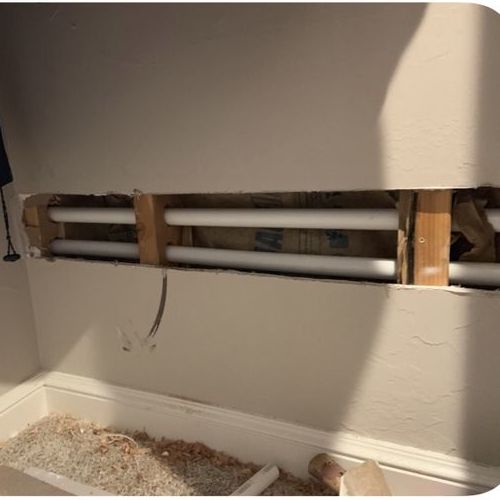 A gas line.