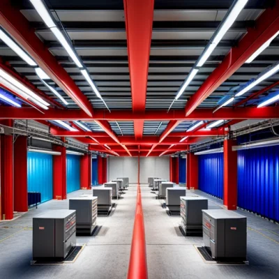 HVAC, in red and blue color schemes HVAC, in red and blue color schemes